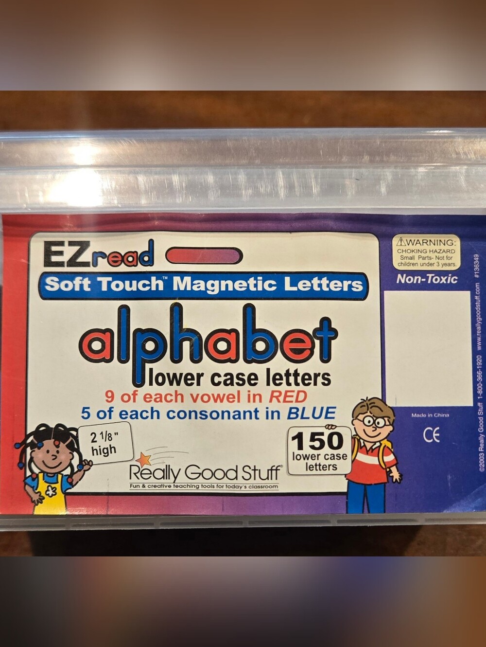 Soft Touch Magnetic Alphabet Letters - Blue & Red